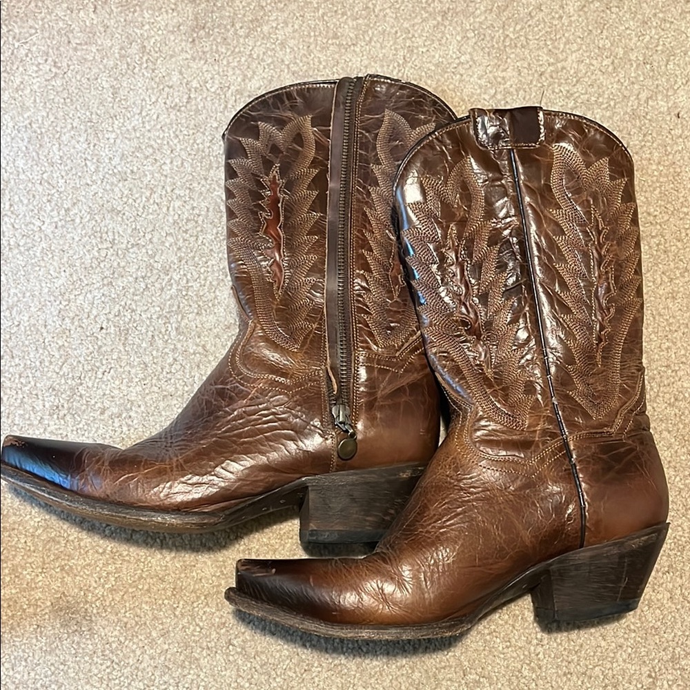 Dan Post Brown Ankle Boots Dan Post Womens Western Boots... New....